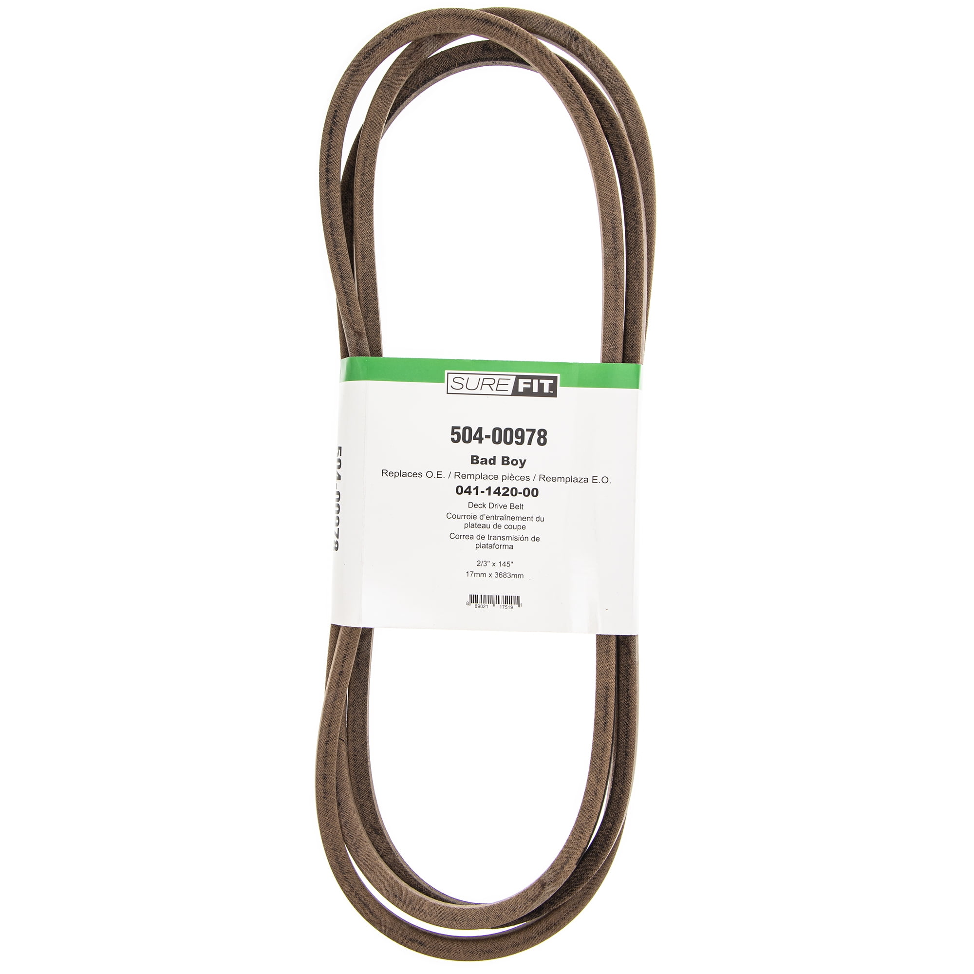 SureFit 48" Deck Drive Belt Replacement for Bad Boy 041142000 Pup