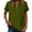 Army Green, variant on Womens Summer Tops Spring Short Sleeve V Neck True Classic T Shirt