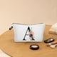 thumbnail image 4 of Fiudx Bolsa de Maquillaje Floral, Neceser con Letras Personalizadas, Elegante Organizador de Viaje, Regalo Ideal para Mujeres, Uso Diario, Ideal para Amigas y Damas de Honor., 4 of 5