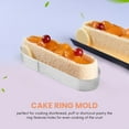 thumbnail image 2 of 10 Pack Oval Tart Ring Perforated Baking Ring Pastry Ring Stainless Steel Cake Tart Mold Rings Baking Tart Ring, 2 of 8
