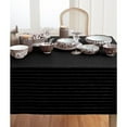thumbnail image 3 of Solino Home Linen Striped Tablecloth 60 x 90 Inch - 100% Pure Linen Black and White Table Cloth for Rectangle Tables - Pinstripe, Machine Washable Tablecloth for Summer, Halloween, 3 of 6