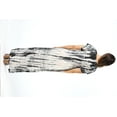 thumbnail image 3 of Riviera Sun Casual Short Sleeve Maxi Dress with Side Slit 21771-CHR-L (Black / White, Small), 3 of 3