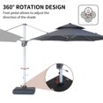 thumbnail image 5 of 11 ft. 2-Tier Aluminum 360-Degree Cantilever Patio Umbrella with umbrella cover and base, 5 of 8