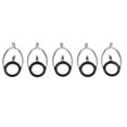 thumbnail image 1 of LOVIVER Prettyia 5pcs Ceramic Eyes Fishing Rod Guide Stainless Diameter 13.8mm, 1 of 8