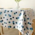 thumbnail image 3 of HYDTMS Nappe Rectangulaire Imperméable en PVC, Résistante à l'Huile et aux Déversements, Nappe Lavable d'Un Coup pour Table à Manger, Buffets, Fêtes et Camping, 3 of 5