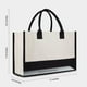 thumbnail image 2 of Baicccf Bolsa de playa de lona con inicial personalizada, bolsa de regalo con monograma para mujer, 2 of 5