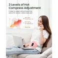 thumbnail image 3 of Cordless Heating Pad for Period Cramps, 3 Heat Setting, Birthday Christmas Gifts Girlfriend Mom Wife Women, FSA HSA Eligible, Pink, 3 of 9