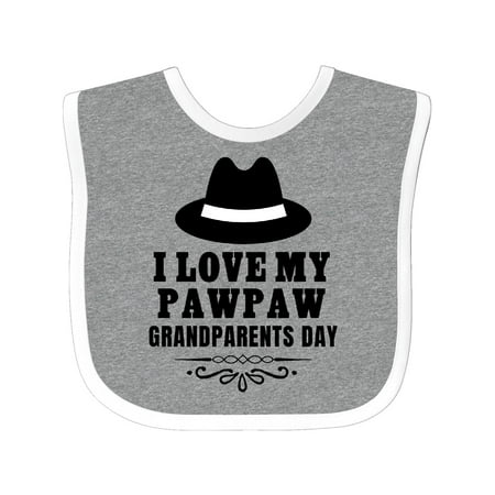 

Inktastic Grandparents Day I Love My Pawpaw Gift Baby Boy or Baby Girl Bib