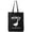 Black, variant on Peace Was Never An Option Cotton Canvas Tote Bag