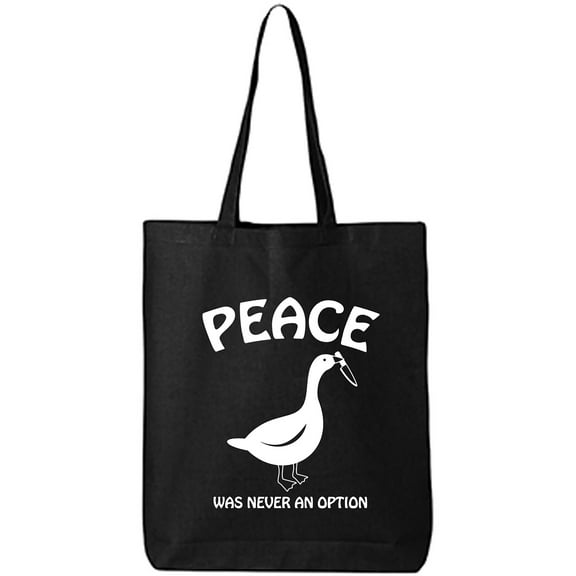 Peace Was Never An Option Cotton Canvas Tote Bag