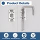 thumbnail image 3 of Uxcell 3Pcs Cerradura de bucle para puerta deslizante, gancho de cerradura en forma de U con tornillos y adhesivo sin clavos, 3 of 6