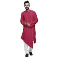 thumbnail image 2 of Atasi Long Sleeve Kurta For Men Designer Asymmetrical Cut Ethnic Kurta For Boys, 2 of 7