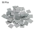 thumbnail image 3 of Uxcell Mosaic Tiles, Glass Tiles 2 x 2cm for DIY Crafts, 50Pack(200g, Silver), 3 of 6