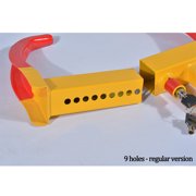 Universal Wheel Lock, Heavy Duty Security Trailer Wheel Lock, Tire Lock Anti Theft For Cars Trailers Golf Cart SUV Motorcycle Camper, Key Lock-thicken10hole