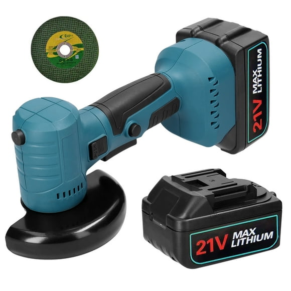Mistaha Portable 20V Brushless Angle Grinder with Rechargeable Battery and Rotatable Head - Multi-Functional Cutting and Polishing Machine - Efficient Power Tool for DIY Projects