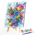 thumbnail image 1 of Cuadros Decorativos Kit de pintura por números DIY flor mano aceite arte imagen artesanía hogar pared decoración Tmvgtek embutido en tela, 1 of 9
