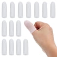 thumbnail image 1 of Uxcell 2" Fundas de Gel de Silicona para Dedos 14 Pcs Soporte Protector de Punta de Dedo Blanco, 1 of 7