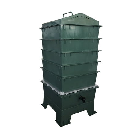 5-Tray VermiHut Plus Worm Compost Bin - Walmart.com