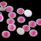 thumbnail image 3 of 50 UNIDS 12mm Redondo Resina Rhinestone Plano Posterior Scrapbooking Teléfono Boda DIY 7 Colores Disponibles Rosa caliente Baoblaze Artes de los botones de la parte posterior plana, 3 of 5