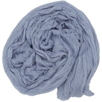 Cheesecloth Crumpled Table Runner Buffet Table Runner Bride 300X90CM Blue