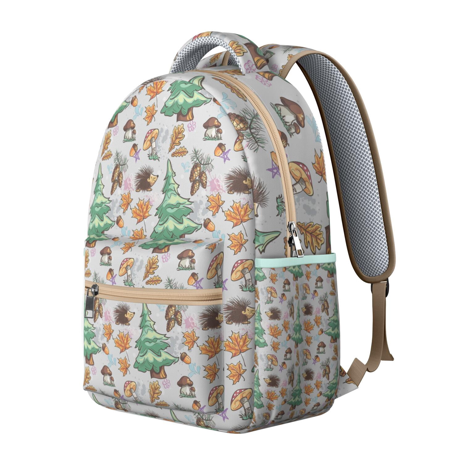 Badger Patterned Backpack - Waterproof & Lightweight Bookbag for College, Trendy Laptop Backpack for Teens, Functional & Fashionable Daily Carry