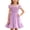 Purple, variant on THDHVS Girls Summer Dress,Girls Solid Smocked Ruffle Tiered Dress Short Sleeve Round Neck Casual Summer,Dresses for Girls 11-12 Years