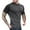 Dark Gray, variant on 50% Off Clear! Men's Fitness Suit Round Neck Pullover Color Blocked Top Short Sleeved Top Round Neck Top/shirt Set Black, 2XL