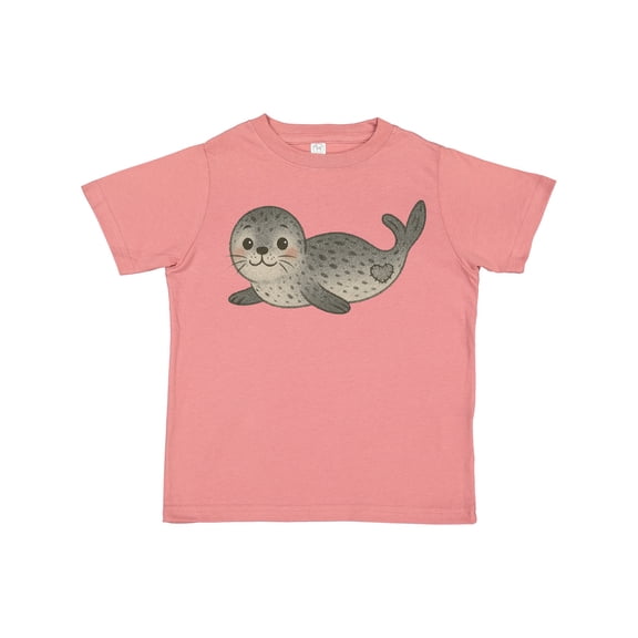 Inktastic Adorable Seal Illustration Cute Animal Art Boys or Girls Toddler T-Shirt