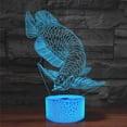 thumbnail image 4 of YSTIAN 3D Fish Remote Control 16 Color Night Lights Illusion Acrylic LED Table Bedside Lamp Children Bedroom Desk Decor Birthday Christmas Gift Toy for Kids, 4 of 8