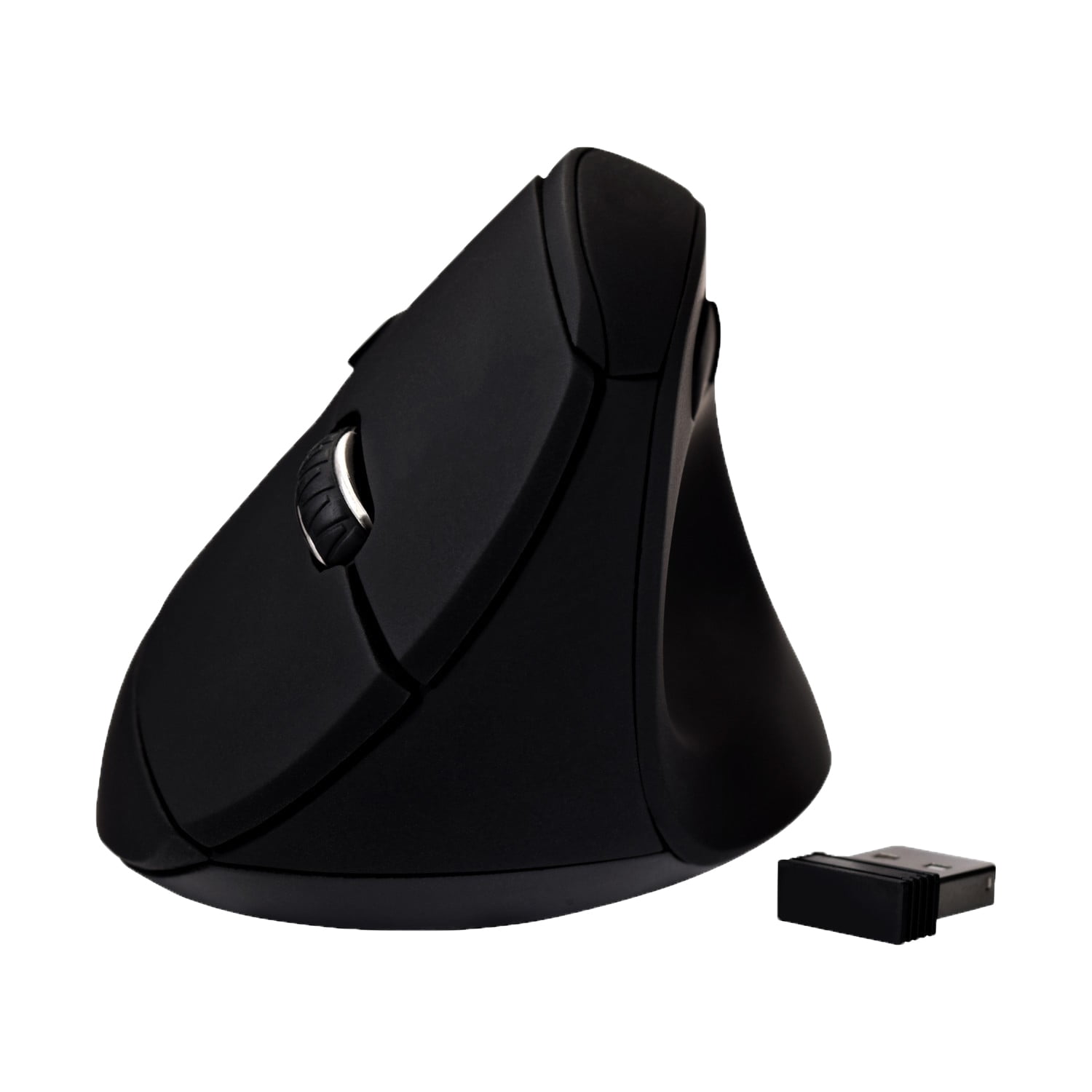 V7 Vertical Ergonomic 6Button Optical Mouse, Black