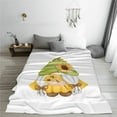 thumbnail image 5 of Salouo Sunflower Gnomes Print Bed Blankets,Flannel Blanket Comfortable Air Conditioning Blanket Lightweight Blanket for Sofa Bed Travel & Couch -80"x60", 5 of 8