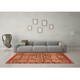 thumbnail image 3 of Ahgly Company Indoor Rectangle Abstract Orange Modern Area Rugs, 3' x 5', 3 of 4