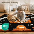 thumbnail image 4 of ODIKA 3'x5' Washable Accent Rug Halloween Spooky Lantern Ghost Skull Flying Bat Fiber Doormat for Bedside, Nursery Room, Pet Friendly & Non-Shedding, 4 of 7