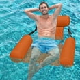 thumbnail image 3 of Fila Flotante Inflable, Respaldo De Fila Flotante Inflable Recreación Acuática Sillón Respaldo Cama Flotante Inflable Artesanía Superior, 3 of 8