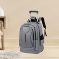 thumbnail image 1 of Runquan Sac à Dos à Roulettes Grande Capacité Sac à Dos pour Ordinateur pour Nuit Affaires Gris, 1 of 8