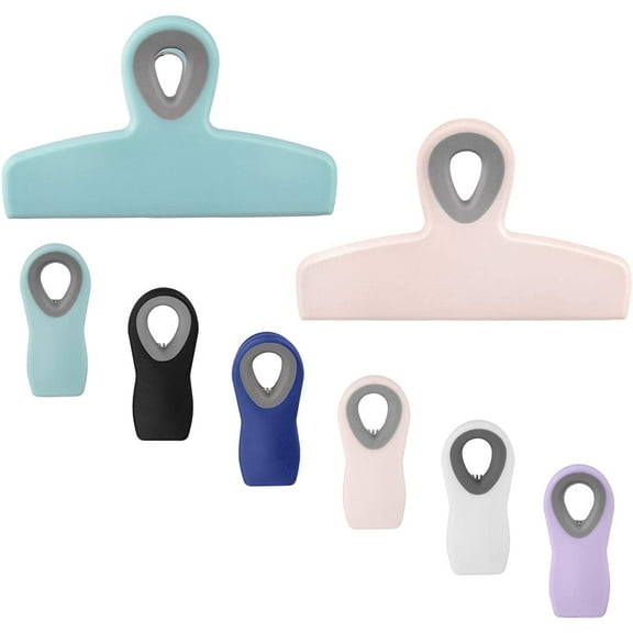 Cook with Color Chip Clips for Bags - Magnetic Bag Chips Set of 8