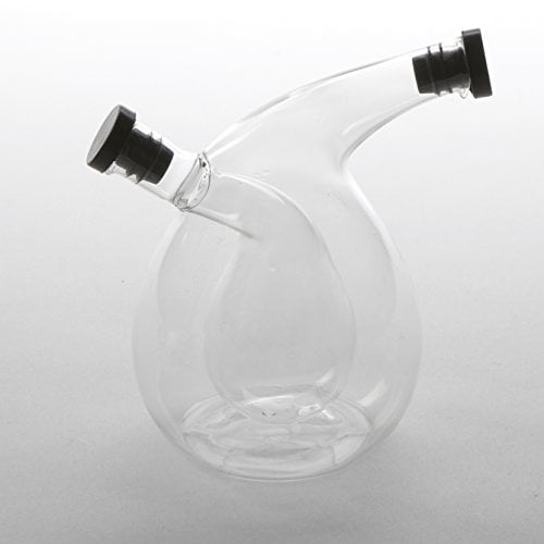 American Metalcraft OVJ2 Oil and Vinegar Glass Cruet, 3 3/4-Inch Diameter