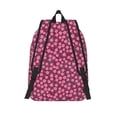 thumbnail image 2 of Lsque Flowers With Green Leaves Pattern Canvas Daypack, Durable Backpack, High-quality Versatile Backpack,Vintage Compact Backpack-Medium, 2 of 6