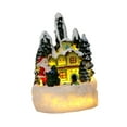 thumbnail image 4 of yotijay Christmas Figurine Village House Statue Collection Crafts Artwork Decoration for Green House, 4 of 9