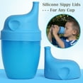 thumbnail image 4 of Leakproof Reusable Silicone Glass Water Mug Ceramics Cup Bowl Cover Lid Cap, 4 of 8