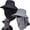 black+dark Grey, variant on Sun Hat for Men Women with Neck Flap,Wide Brim UPF50+ Fishing Hat with Detachable Face Cover Outdoor Sun Protection Hat