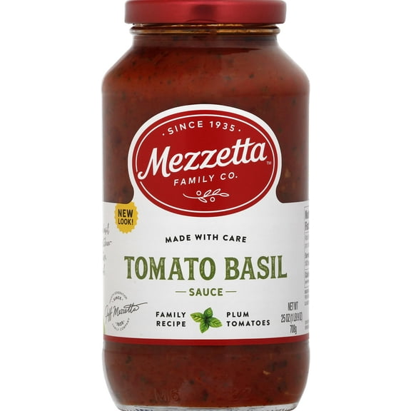 Pack of 2 Mezzetta Pasta Sauce, Tomato Basil, 25 oz