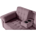 thumbnail image 4 of Sala Modular Reversible Makora Brunello Con Memory Foam, Color Palo De Rosa, Lino Respaldo Reclinable De 3 posiciones., 4 of 9