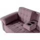 thumbnail image 4 of Sala Modular Reversible Makora Brunello Con Memory Foam, Color Palo De Rosa, Lino Respaldo Reclinable De 3 posiciones., 4 of 9
