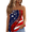 Blue, variant on 4th of July Tube Tops for Women Patriotic Print Pleated Tank Tops American 250th Anniversary Casual Bandeau Sleeveless Tank Tops