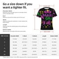 thumbnail image 4 of Bixox Men's Mardi Gras with Flamingo Printed Short Sleeve Skinny Athletic T-Shirt, 4 of 6