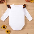 thumbnail image 5 of Odeerbi Infant Girls Outfits Baby Layette Set Thanksgiving Turkey Print Romper Cotton Jumpsuit Baby Thanksgiving Print Round Neck Long Sleeve Onesie Bodysuit Set White, 5 of 5