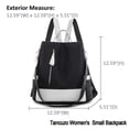 thumbnail image 3 of Women Backpack Purse Waterproof Nylon Anti-theft Rucksack Lightweight Shoulder Bag Beige, 3 of 5