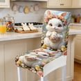 thumbnail image 4 of Easter Chair Covers Set of 2, Stretchable Dining Chair Slipcovers with Bunny and Egg Patterns, Washable Polyester Decorative Covers for Holiday Party Home Decor, Standard, 4 of 6