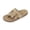 Khaki, variant on HAOTAGS Tassel Slides Womens,Low Heel Fashionable Casual Summer Casual Slippers Brown 7